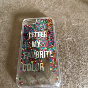 Glitter is my favorite color iPhone cover